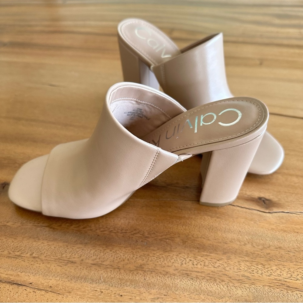 Calvin Klein slide-on mules